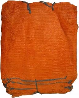 Netzakken Oranje - Opbergzakken - Groenten Hout - Met Trekkoord - 50x78cm 30kg - Oranje — thumbnail 5