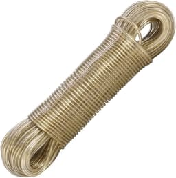 Waslijn Touw - Kledinglijn Outdoor - Buiten Droogrek - Staal Kern Versterkt - 10 Meter Lengte - Beige — thumbnail 2