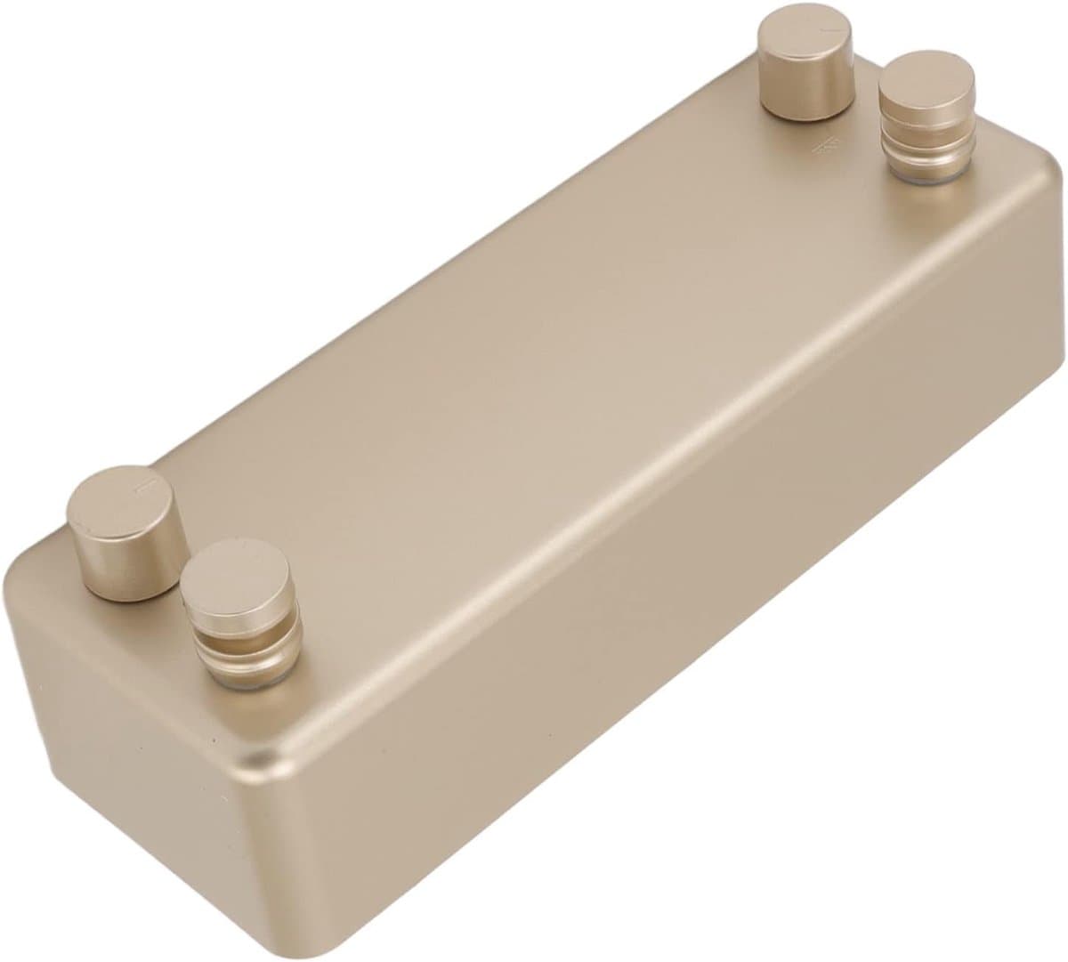 Intrekbare Waslijn - Wand Waslijn - Droog Ruimte Besparen - Roestvrij Staal Dubbel - 4.2 Meter Lengte - Goud — afbeelding 1