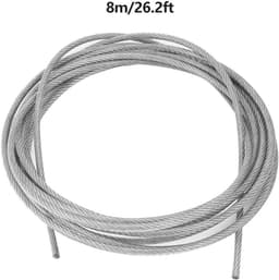 Waslijn Roestvrij Staal - Kabel met Spanslot - Kleding Drogen - Hoge Breukvastheid - Tot 8m - Zilver — thumbnail 3