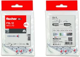 Metalen pluggen - Beton ankers - Stevig bevestigen - Hoge belastbaarheid - M10x70mm 16 stuks — thumbnail 1