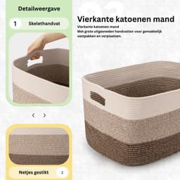 Heupwasmand - Wassorteerder - Wasbox - Wasmand - Meerkleurig — thumbnail 4