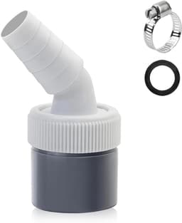 Afvoeradapter voor wasmachines en vaatwassers - Y-adapter voor afvoer, geschikt voor verschillende apparaten, 18-24 mm invoermondstuk — thumbnail 1
