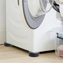 Antislipmatten Wasmachine - Voetdemper Onderstel - Apparaten Stabiliseren - Diepe Groeven Grip - 4 Stuks - Zwart — thumbnail 4