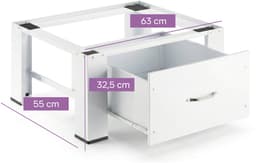 VDD - Wasmachine verhoger - opbouwmeubel met opberglade - 250 kg belastbaar – universeel — thumbnail 4