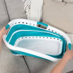 Heupwasmand - Wassorteerder - Wasbox - Wasmand - Turquoise — thumbnail 4