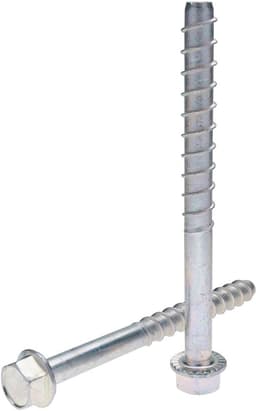 Zelfborende Beton Ankerbout M10 met Flens, Verzinkt Staal (12.5x120mm) - 10 Stuks — thumbnail 2