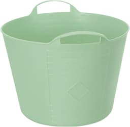 Flexibele kuip / emmer - mintgroen - 15 liter - kunststof - 35 x 28 cm - met handvatten — thumbnail 3