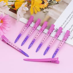 24 Stuks Duck Bill Clips Roestvrij Metaal voor Haarstyling en Kleurbehandeling — thumbnail 2