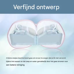 longziming -Set van 6 Waszakken voor Bh's met Ritssluiting - Mesh Ondergoed- en Lingerie Bag (20 cm, Roze) — thumbnail 3