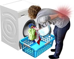 Wasmachinesokkel met Plank - Drogeronderstel Verhoger - Ergonomisch Huishouden - Volledig Gelast Staal - 50 cm Hoogte — thumbnail 2