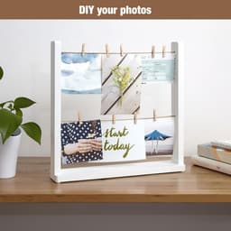 Allecto Plus - Houten Wasknijpers 160 stuks - 25 cm - Jutedraad - Fotohouders — thumbnail 2