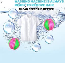 Allecto Plus - Herbruikbare haarvangers (12 stuks) voor wasmachine - Opvangen van dierenharen - Geschikt voor hondenharen en kattenhaar - Pluche kledingbescherming — thumbnail 5