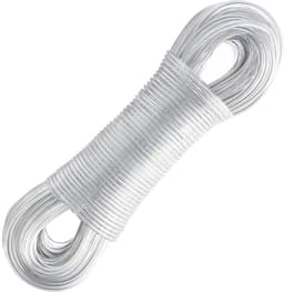 Ibenzoa® Extra Sterke Waslijn voor Buiten met Stalen Kern en PVC-Coating, 50 Meter Lang — thumbnail 1