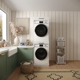 Wasophoogte® Wasmachine Kast Berlin - Wasmachine verhoger - Wasmachine ombouw - 700(D)*665(B)*2110(H) mm - Wit — thumbnail 3