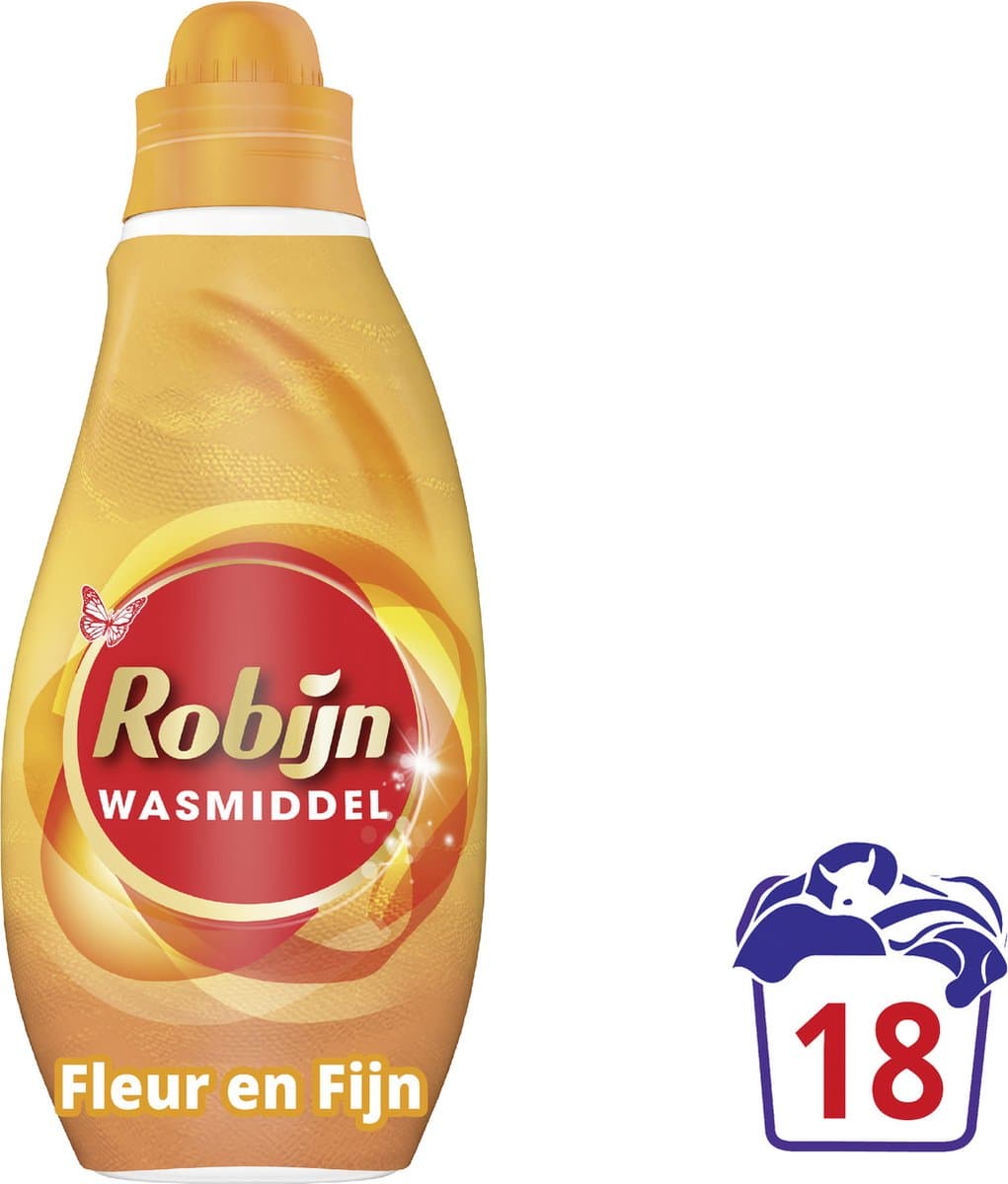 Robijn Specials Fleur & Fijn Vloeibaar Wasmiddel 18 wasbeurten — afbeelding 1