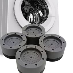 4 stuks Wasmachine Trillingsdempers - Vibratie demper pads - Antislipmatjes - Trillingsmat-Zwart — thumbnail 3