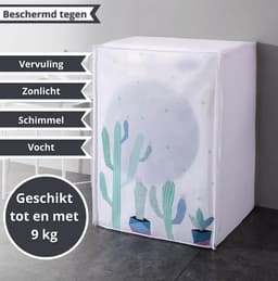 IBBO® - Wasmachine hoes - Wasmachine hoover - Wasmachine beschermer - Wasmachine overtrek - Waterdichte bescherming - Wasdroger beschermhoes - Hoes Cactus — thumbnail 2