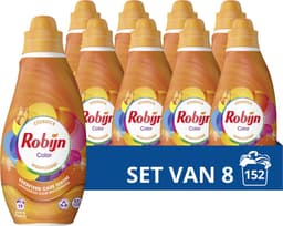 Robijn Klein & Krachtig Classics Vloeibaar Wasmiddel - Color - met Care Serum - 8 x 19 wasbeurten — thumbnail 1