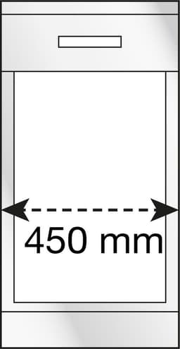 HAILO - Wasmanddrager - voor 45cm uitschuifbare kast - Met 2 x 33l wasmanden (wit / blauw) — thumbnail 3