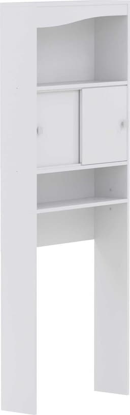 Kast Voor Wasmachine, Droger Of Toilet Willa - Wit - Symbiosis - Wasmachine Ombouw - Wit - Melamine; Spaanplaat — thumbnail 4