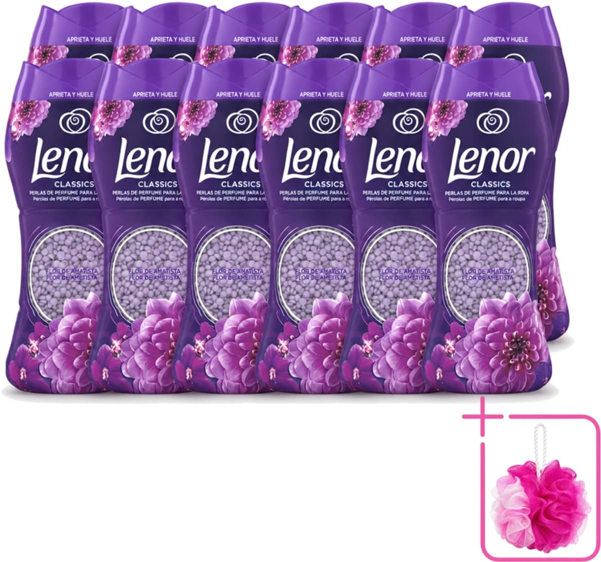 12 x Lenor Unstoppables – Geurbooster – Amethyst – 210 g - Bulkverpakking - Geurbooster was - Douchemop - Wasgeur — afbeelding 1
