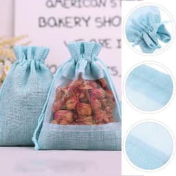 Lege Lavendelzakjes 20 stuks, 10 x 14 cm, Organza Zakjes voor Snoep, Effectieve Mottenbestrijding en Geurverspreiding in Kasten — thumbnail 3