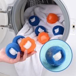 Elzusha - Herbruikbare Lintvangers voor Wasmachine - 8 Stuks Oranje — thumbnail 3
