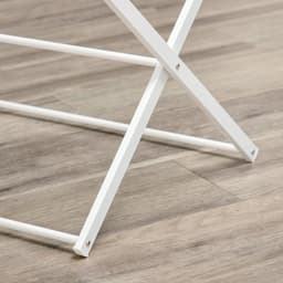 Droogtoren – 8 Niveaus Met 10 Droogstangen – 74 x 35 x 144 cm – Metaal en ABS – Wit – Opvouwbaar — thumbnail 3