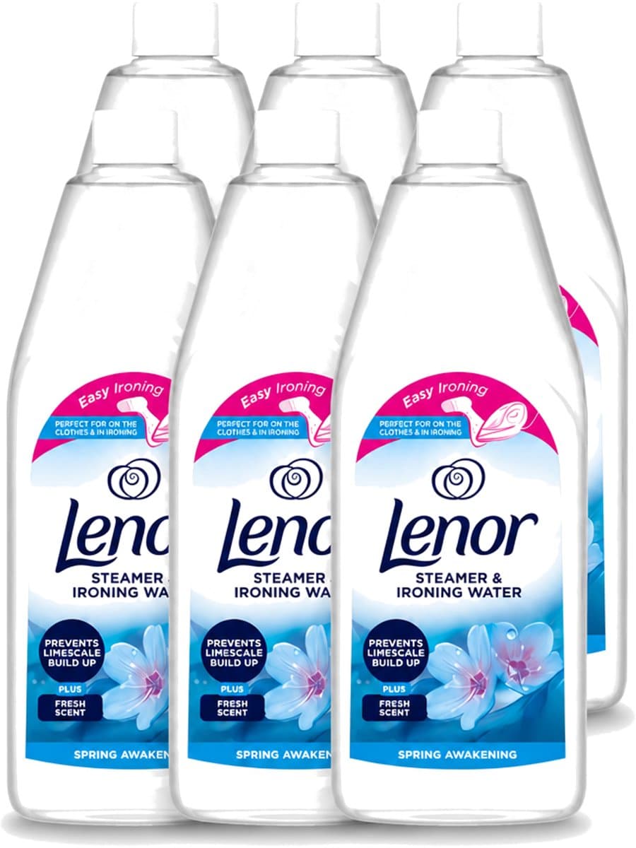 6 x Lenor - Strijkwater - Spring Awakening - Textielverfrisser - 1000 ml - Voordeelverpakking - 6 stuks — afbeelding 1
