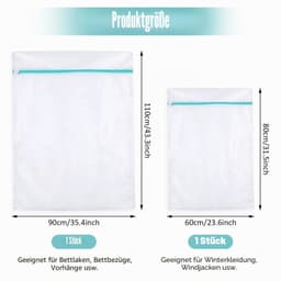 Wasnet - Set van 2 stuks - Voor dekens, jassen en gordijnen - Groot formaat — thumbnail 2