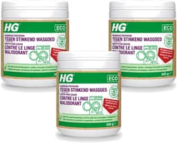 3 x HG ECO - Wasmiddeltoevoeging Tegen Stinkend Wasgoed - Effectieve Formule - 16 Wasbeurten - 500 g - Voordeelverpakking - 3 stuks — thumbnail 1