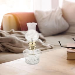1set Retro Kerosine Lamp Glas Draagbare Olielamp Voor Binnengebruik Decoratieve Nachtlamp Voor Tafel Noodverlichting Voor Woonkamer Keuken — thumbnail 3