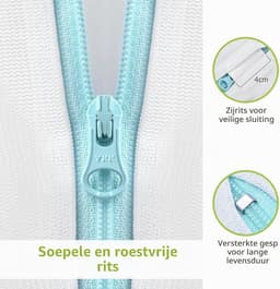 2 Wasnetten met Handvatten, 10 x 12 cm - Waszak voor Wasmachine, Ideaal voor Ondergoed, Sokken en Babykleding met Grote Opening — thumbnail 2
