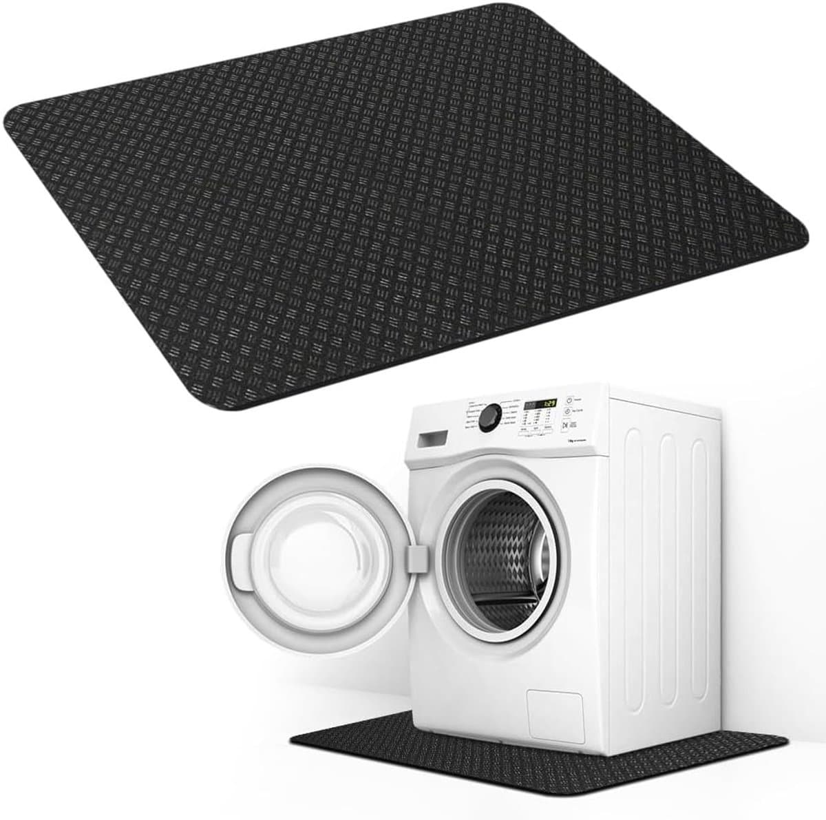 Anti-vibratie mat voor wasmachine, 60 x 60 cm, waterdicht, antislip en vloerbescherming tegen trillingen — afbeelding 1