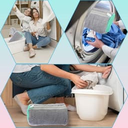 1 stuk schoenwaszak, wasmachine, grijze waszak, multifunctionele schoenentas voor alle soorten en maten, beschermt zowel wasmachine als schoenen — thumbnail 4