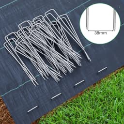 Set van 100 Gegalvaniseerde Stalen Grondankers 150x25 mm - Ø3 mm — thumbnail 2
