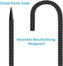 Set van 8 Grondankers voor Tent of Tuin — thumbnail 5