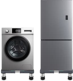 Wasmachine Verhoger - Geschikt voor Droger, Koelkast, Vaatwasser en Vriezer - Opbouwmeubel - Sokkel - Kast - Verstelbaar - Zwart - LUFT — thumbnail 1