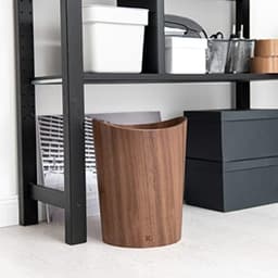 PromoHome Houten Papieren Prullenbak - 9 Liter Inhoud, Stijlvol Design — thumbnail 3