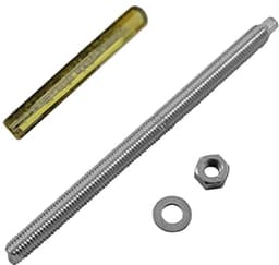 Ankerstang en samengesteld ankerpatroon M10 x 165mm roestvrij staal voor metaal- en bliksemankers — thumbnail 1