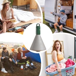 Elektrische kledingr, draagbare r machine - Klein opvouwbaar Low Noise Tumble Dryer Huishouden - Multifunctionele draagbare elektrische droogmachine met tas was de wasruimte — thumbnail 3