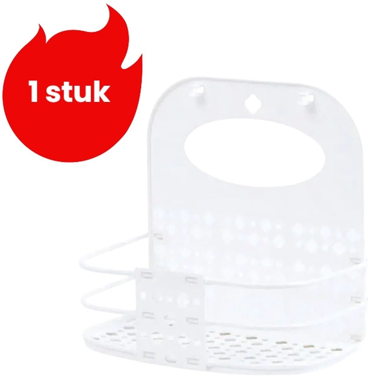 1 stuk - Wasmand - Opvouwbare wasmand - Opbergmand voor vuile was in de badkamer - Wit — afbeelding 1