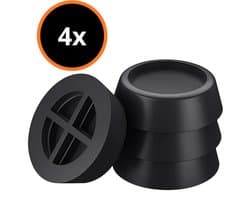 Trillingsdempers voor Wasmachine & Droger – Zwart - 4 Stuks - Anti-vibratie - Geluids- & Schokdempend - Universeel Formaat — afbeelding 1