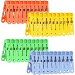 Wasknijpers - Verpakking van 40 stuks - Clips - Stevige wasknijpers - Gekleurde clips - Stevige wasknijpers met clip — thumbnail 1