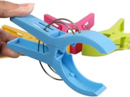 Vitdipy - 12 stuks - Grote knijpers - Gekleurd - 12 cm - Plastic - Extra lang en stevig - Handdoeken/Badlakens knijpers — thumbnail 4