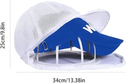 2 stuks - waszak voor baseballpetten - alleen voor de wasmachine - anti-vervormingswaszak - waszak voor huishoudelijke petten - 34 cm x 25 cm — thumbnail 5