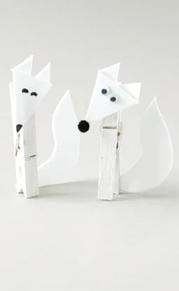 Stevige witte houten mini wasknijpers 3,5 cm - 100 stuks voor knutselen en decoratie — thumbnail 2