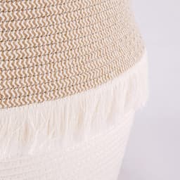 Katoenen Touw Wasmand - Multifunctioneel - 1 stuk - Boho Decoratie - 30x40 cm — thumbnail 5