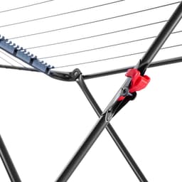 KADAX Vleugeldroger, wasdroger in verbeterde Plus-versie met praktische wielen en sokkenhangers, droogrek, vleugeldroogrek (antraciet Plus) — thumbnail 4